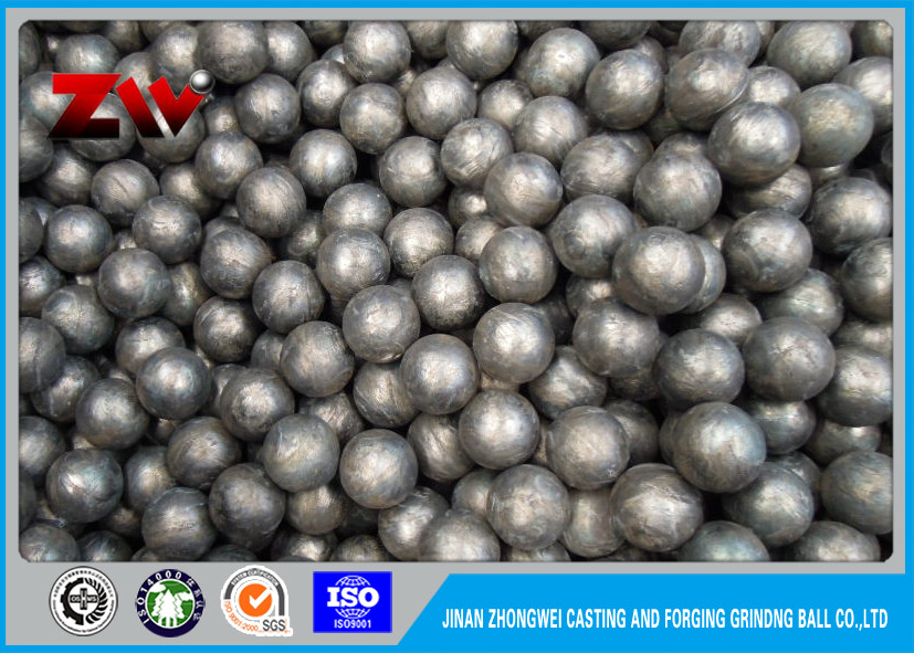 Casting Grinding Balls media, tinggi Chrome cor bola besi HRC 45-65